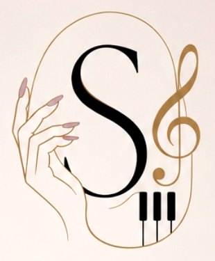 Shaeleen Studios emblem: an S with a treble clef, piano keys and a manicured hand